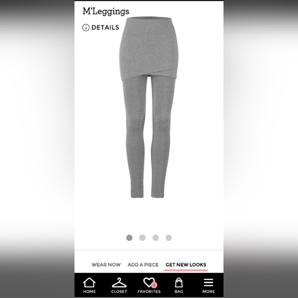 CAbi Heather Gray M'leggings XS